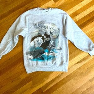 Vintage 90s Arctic Animal Crewneck